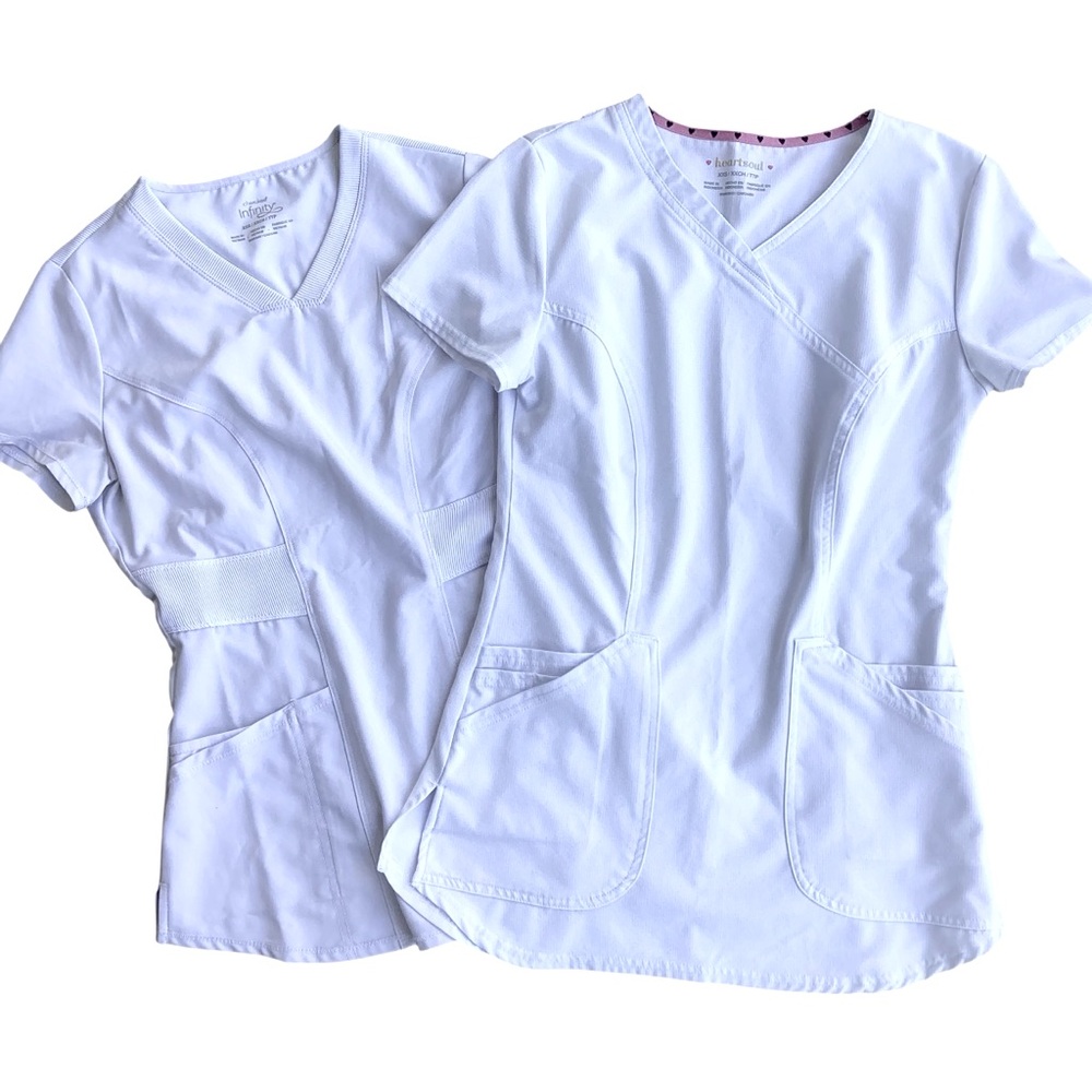 HEARTSOUL & CHEROKEE | 2x V-Neck Scrub Tops